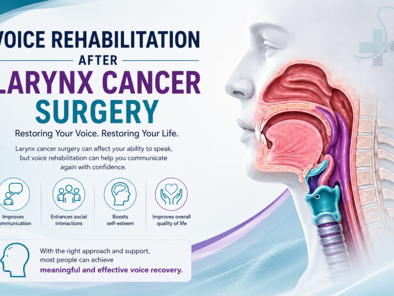 Voice rehabilitation after larynx cancer surgery